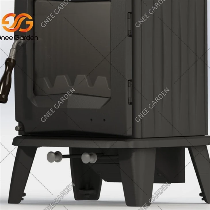 High-temperature resistant lacquered wood-burning cast iron stove