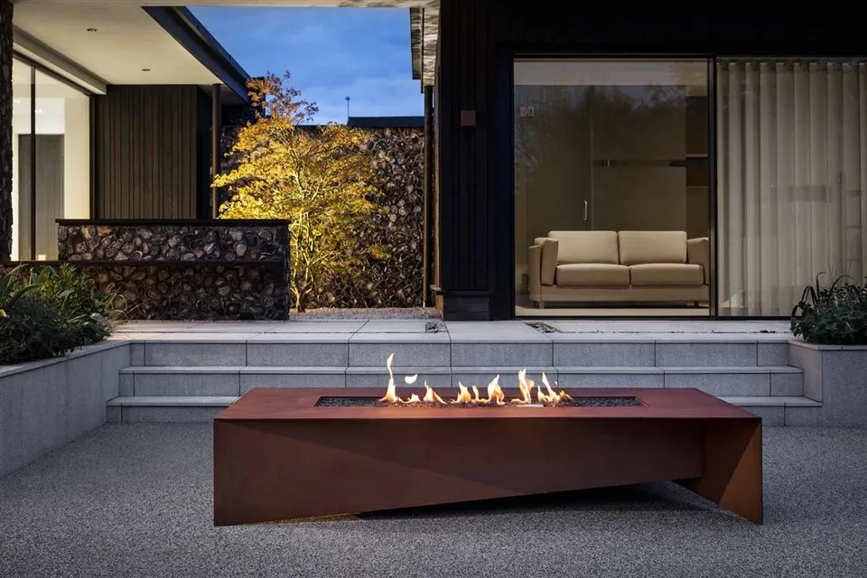 Focar de camping Corten