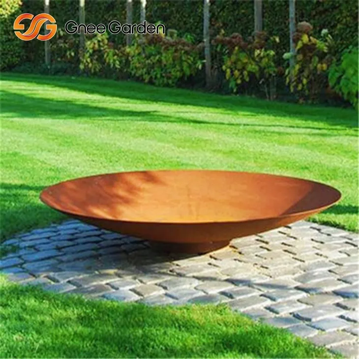 Corten Industrial Pit Grill Funcție duală