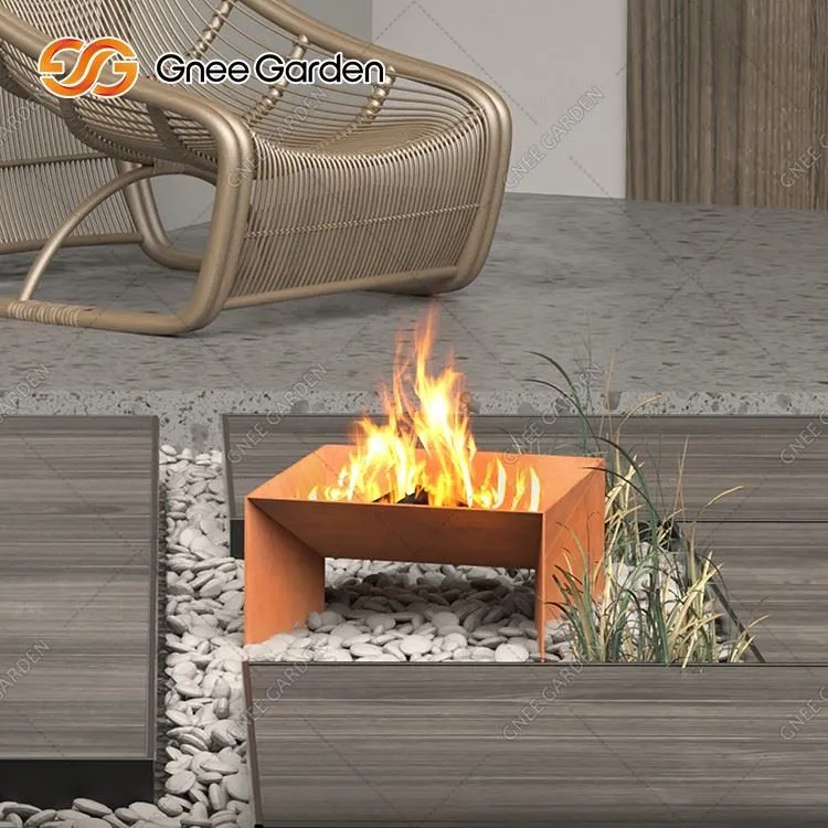 Corten Fire Pit Gas Propane