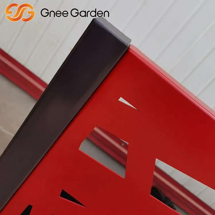 Red Color Corten Structure Building Fence