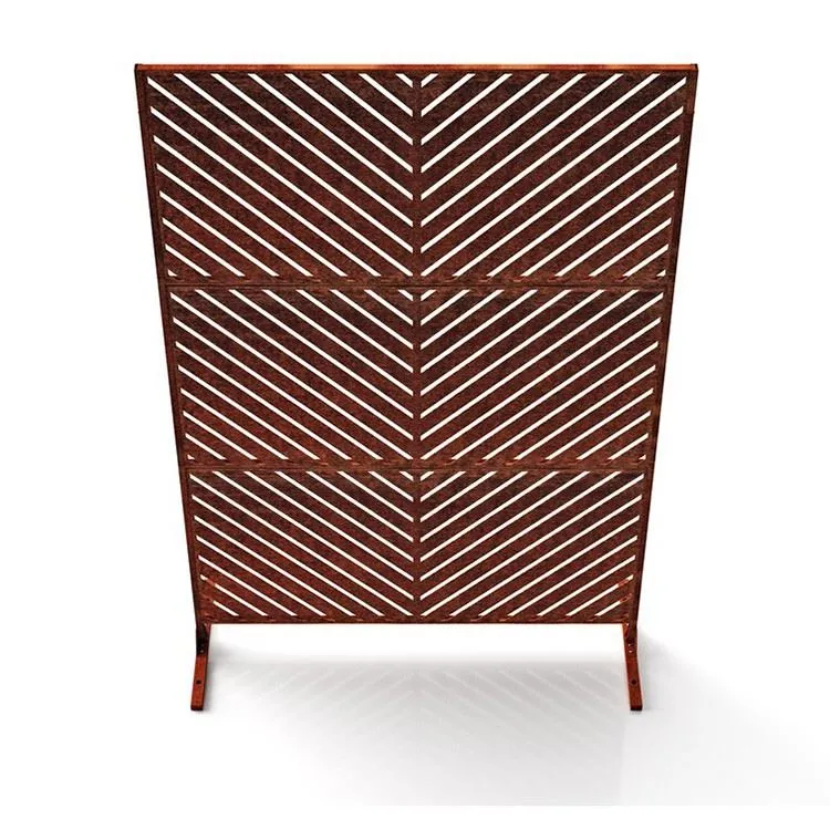 Corten Steel Fence Panel Screen Partition