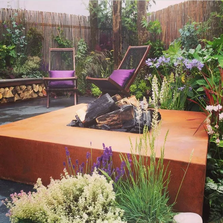 Bol de foc din oțel Corten