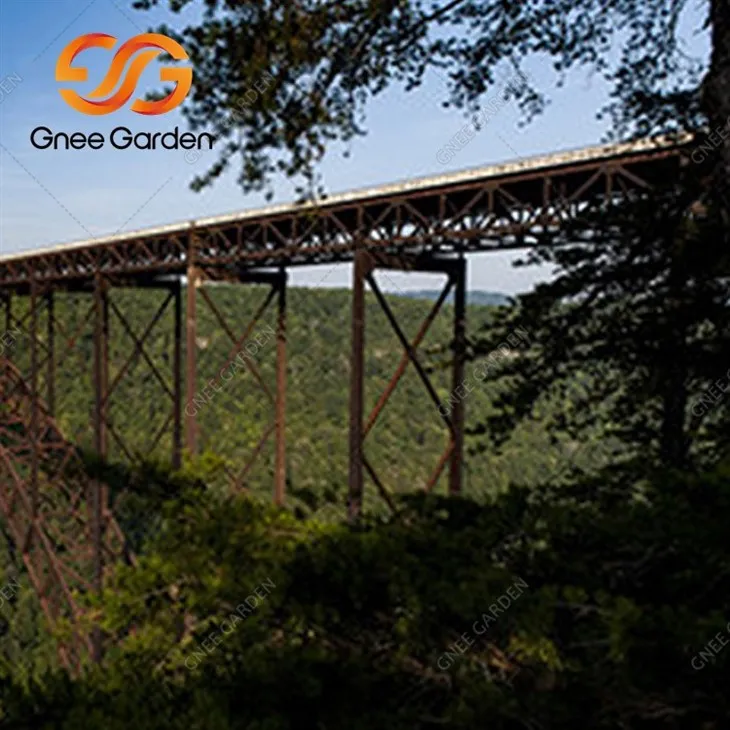 corten steel pedestrian bridge
