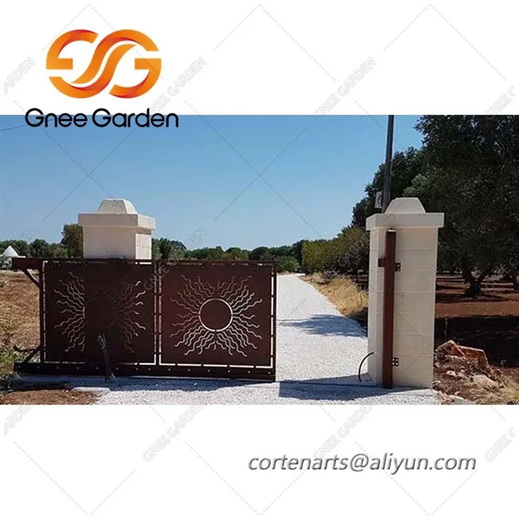 Corten  Fence and Gate