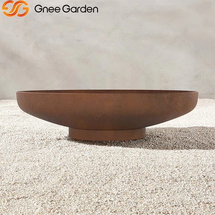 Corten Steel Metal Fire Bowl pentru utilizare în aer liber