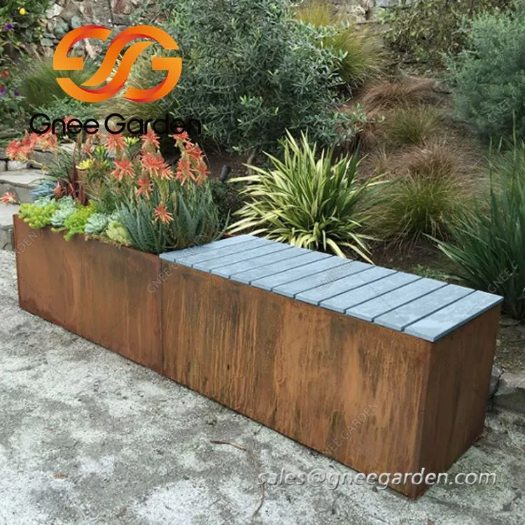 Mobilier de exterior din oțel corten