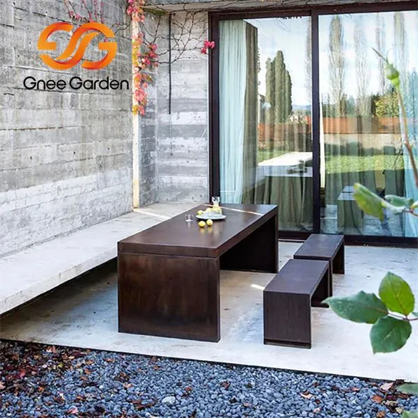 Mobilier stradal din otel Corten
