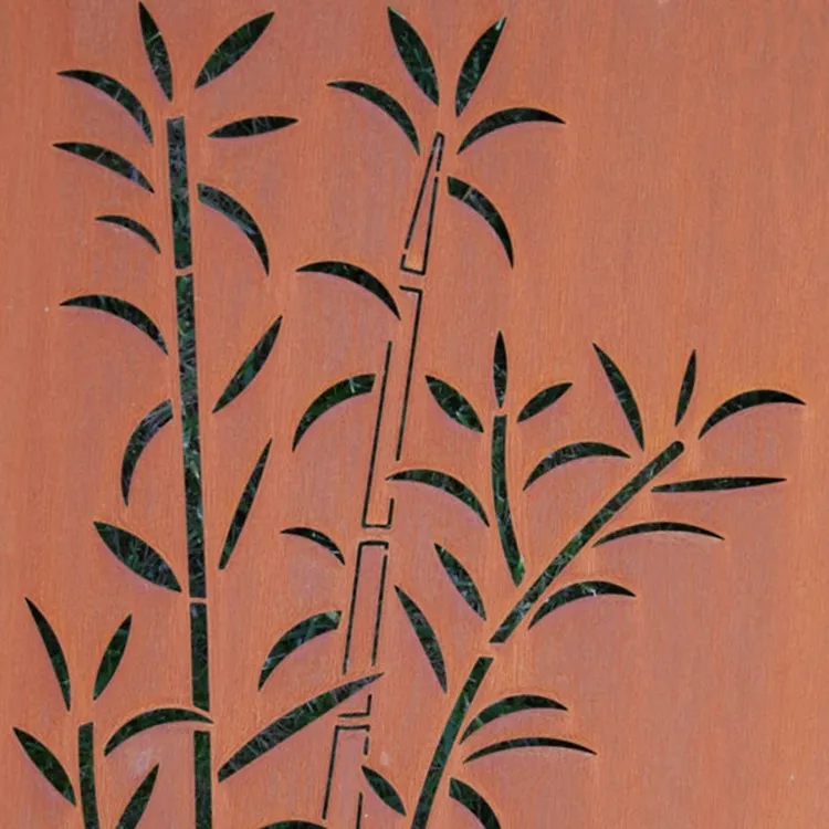 Courtyard Decorative Corten Steel Screens