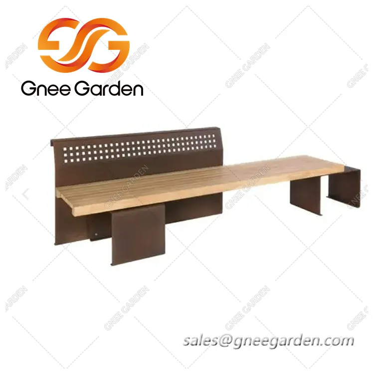 Set de mobilier de exterior din oțel corten industrial