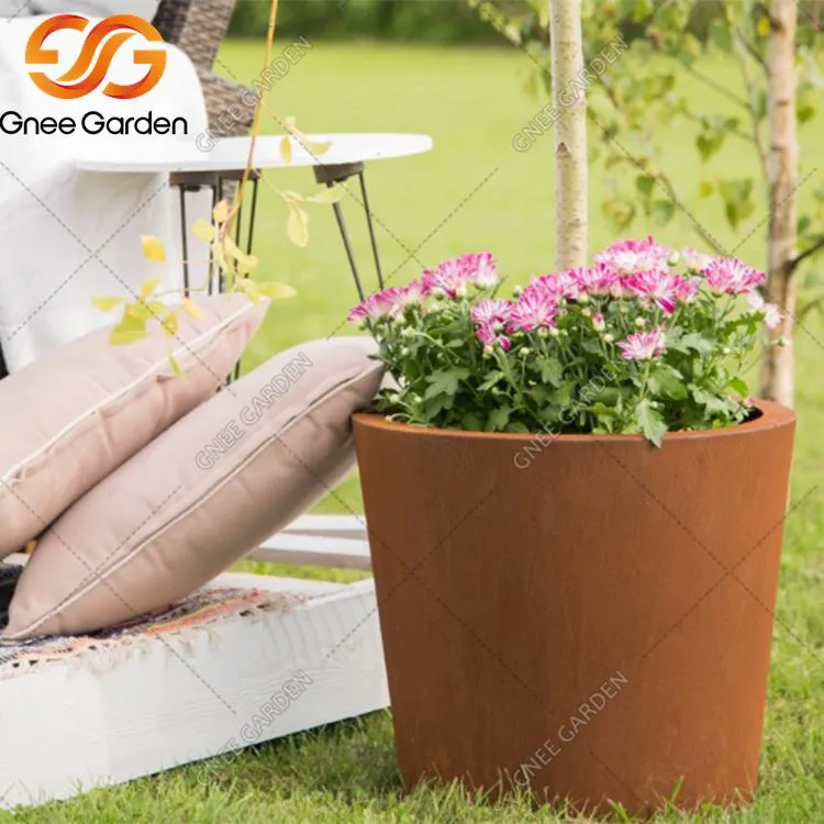 Jardiniere moderne din oțel corten