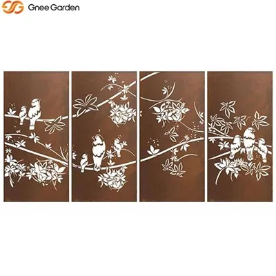 Ecrane din oțel Corten - Durabile și elegante pentru confidențialitate