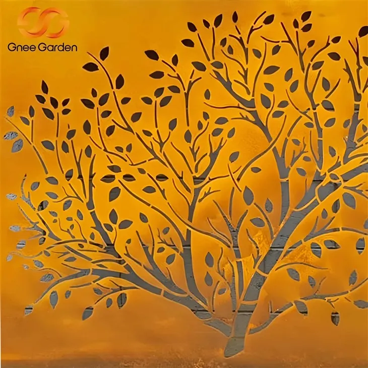 Ecrane cu oțel Corten tăiat cu laser pentru terasă