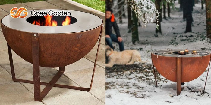 Corten Steel Large Capacity BBQ Grill Corten Steel Large Capacity BBQ Grill