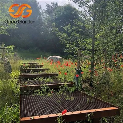 Trepte de grădină din oțel Corten