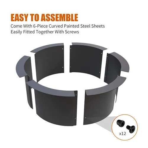 Unique Backyard Decor Steel Fire Pit