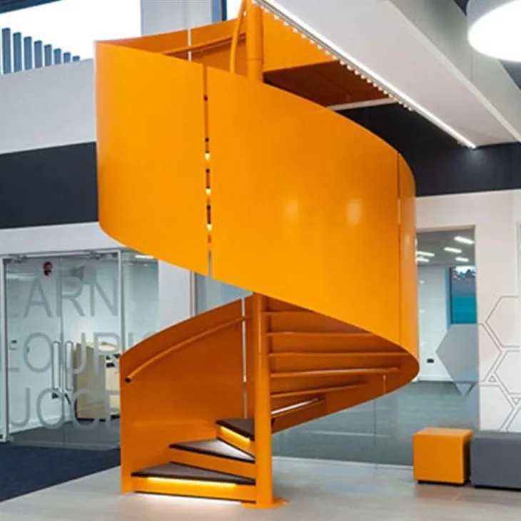 Weathering Steel Spiral Step